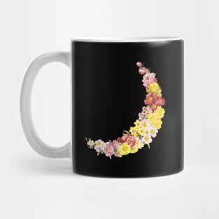 Floral Spring Crescent Moon Mug